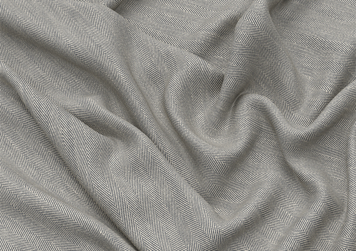 Delicate Chevron, Davy Grey - Motorised Roman Blind - Image 4
